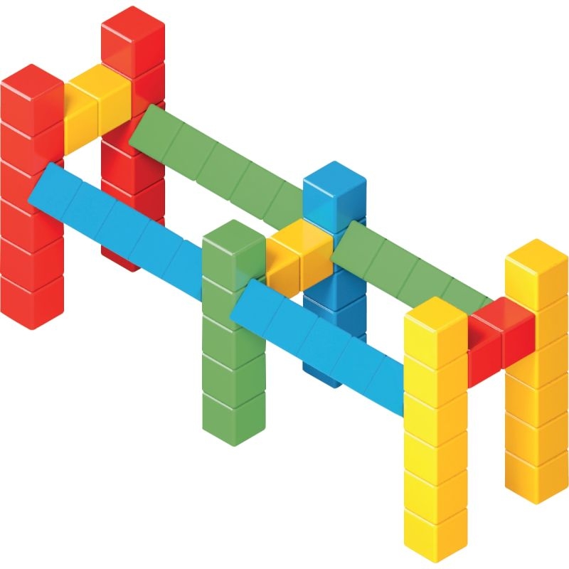 Lot de 64 cubes magnétiques MAGICUBE opaques