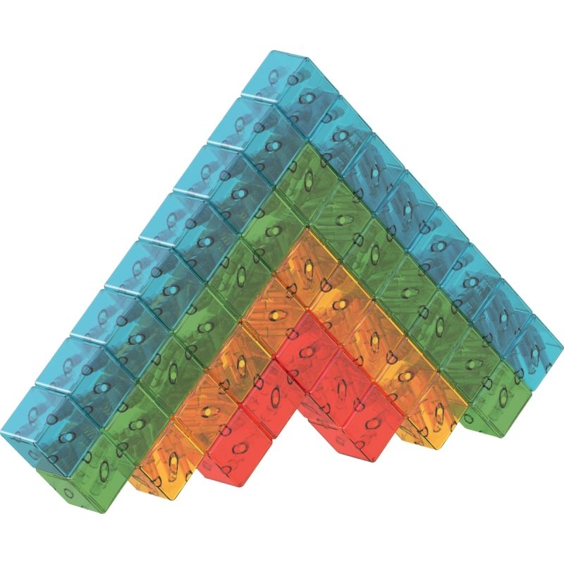 Lot de 64 cubes magnétiques MAGICUBE translucides