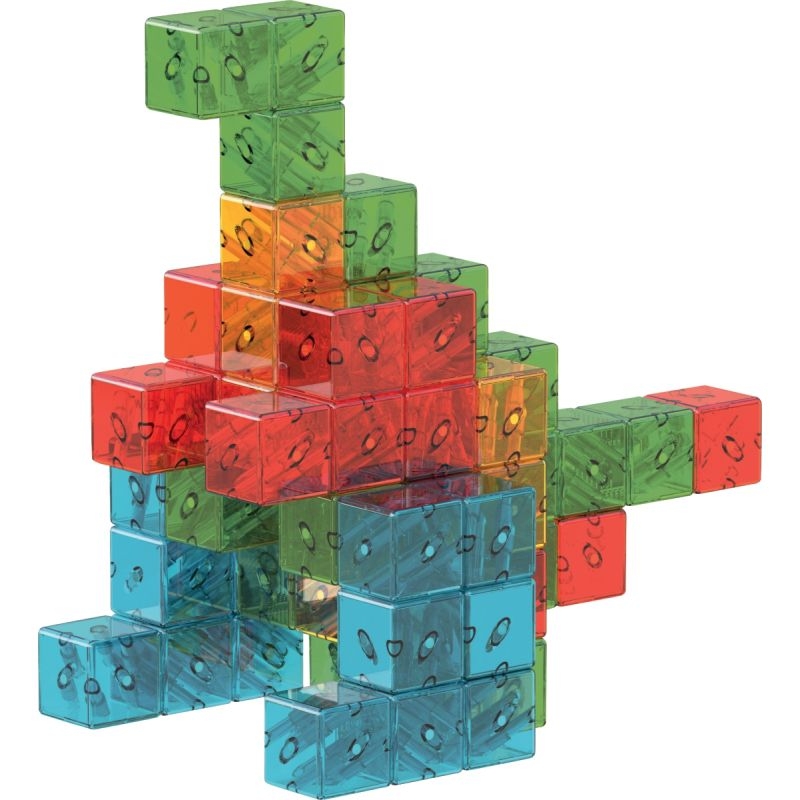 Lot de 64 cubes magnétiques MAGICUBE translucides