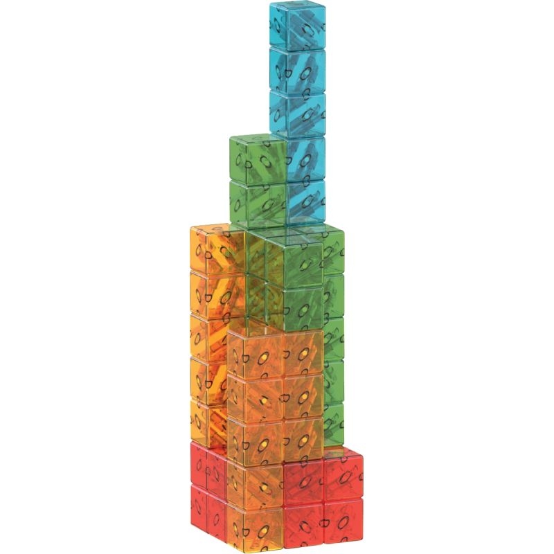 Lot de 64 cubes magnétiques MAGICUBE translucides