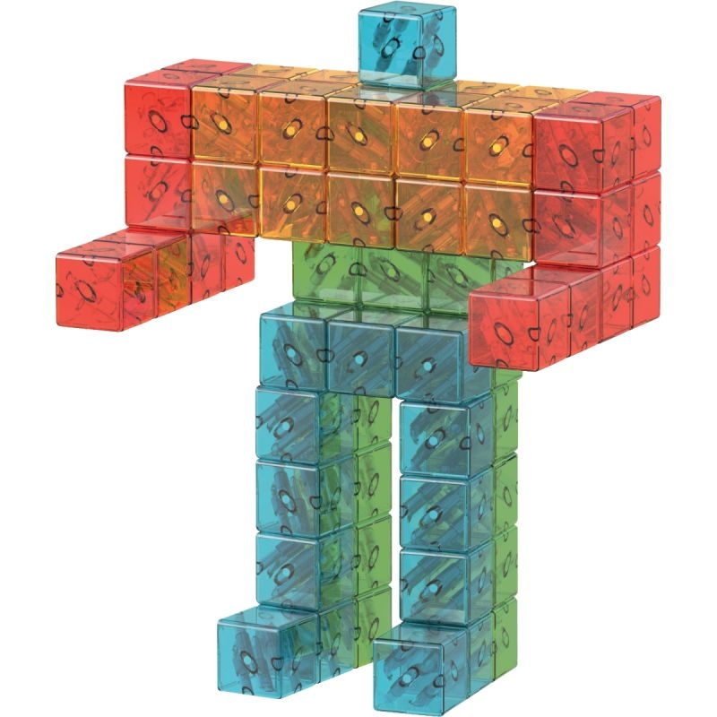 Lot de 64 cubes magnétiques MAGICUBE translucides