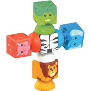 Lot de 70 cubes magnétiques MAGICUBE safari