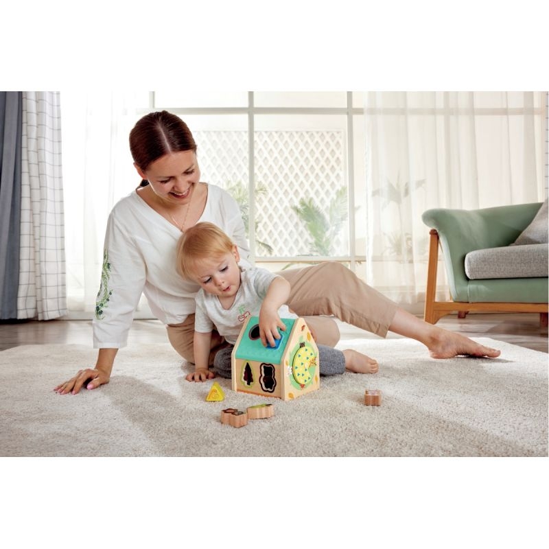 Maison trieur de formes en bois