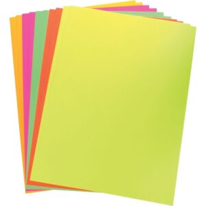 Paquet de 10 feuilles affiches 90g 60x80cm fluo assortis