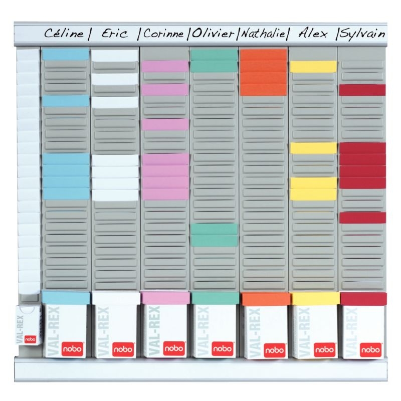 Paquet de 100 fiches planning indice 1,5 bleu clair