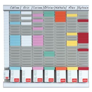 Paquet de 100 fiches planning indice 1,5 jaune