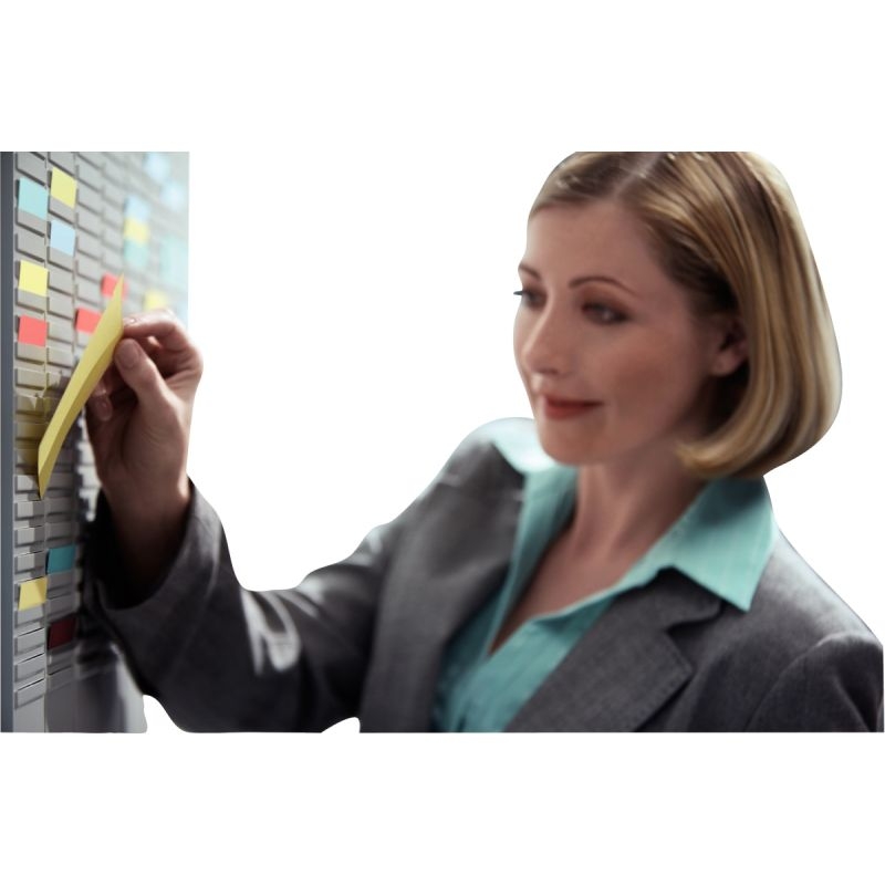 Paquet de 100 fiches planning indice 1,5 rose