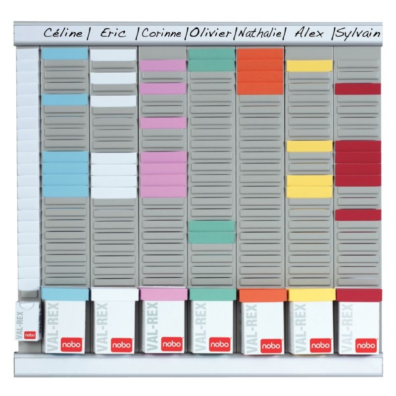 Paquet de 100 fiches planning indice 1,5 rose