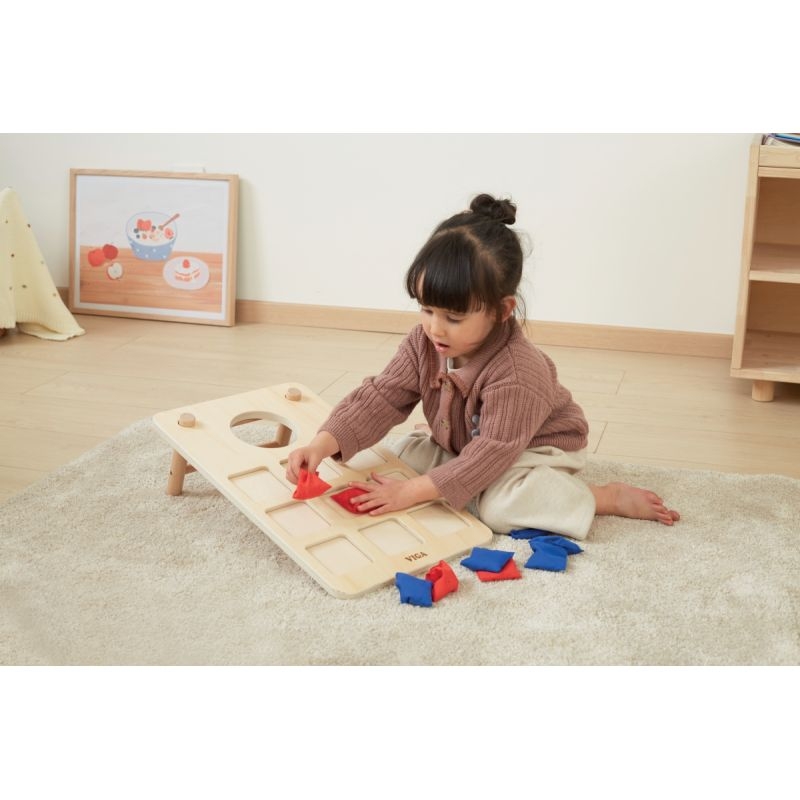 Planche de 2 jeux en bois 49.5x30cm