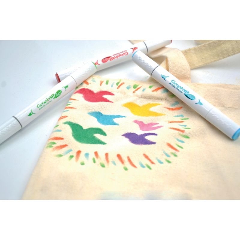 Pochette de 12 marqueurs Graph It floral