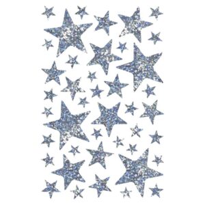 Pochette gommettes holographique modèle géométrie assorti