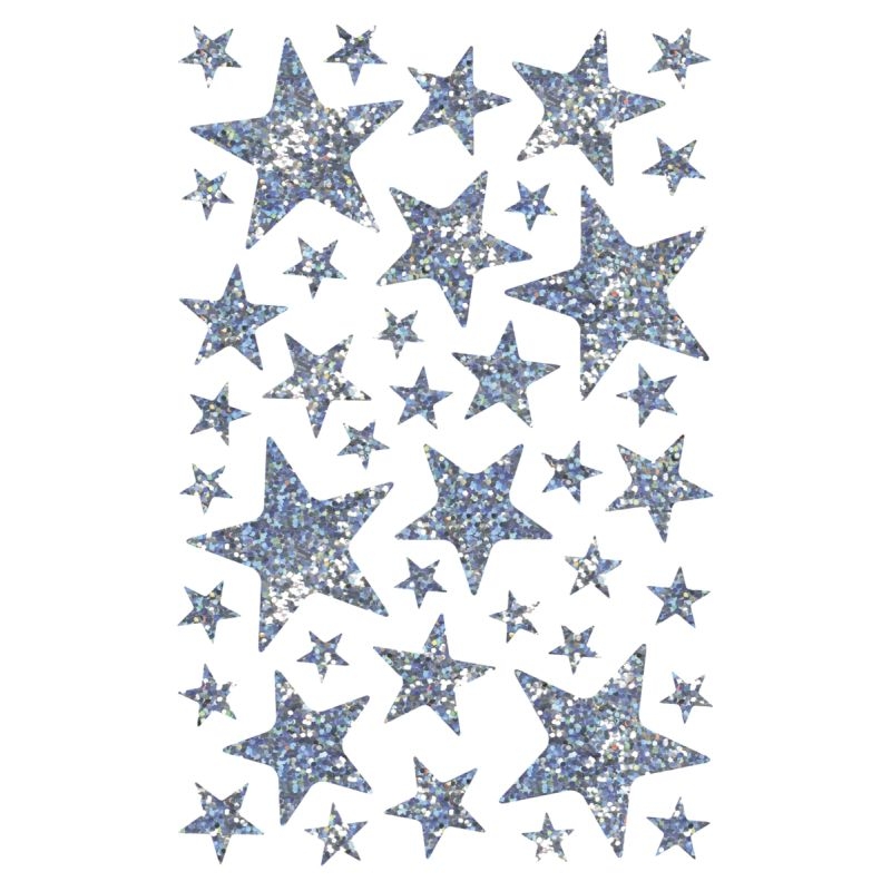 Pochette gommettes holographique modèle géométrie assorti