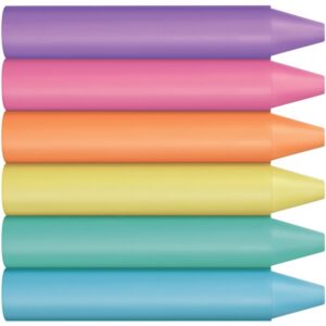 Pot de 60 crayons de cire pastel assortis + 1 taille crayon