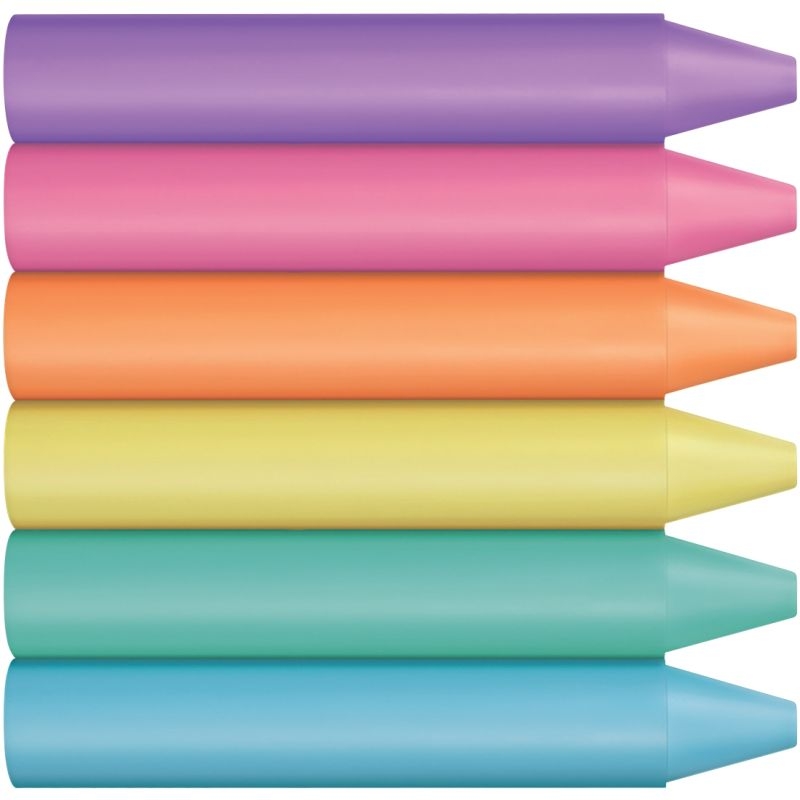 Pot de 60 crayons de cire pastel assortis + 1 taille crayon