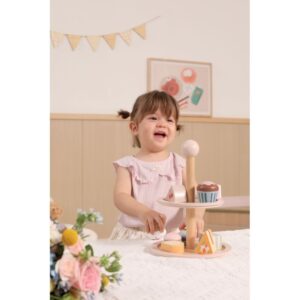 Présentoir de 10 gâteaux en bois