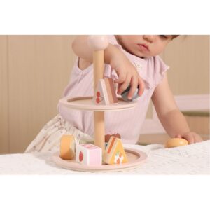 Présentoir de 10 gâteaux en bois