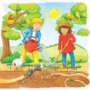 Puzzle 3 niveaux 35 pièces, les tournesols