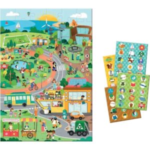 Puzzle d’observation 60 pièces, la ville verte