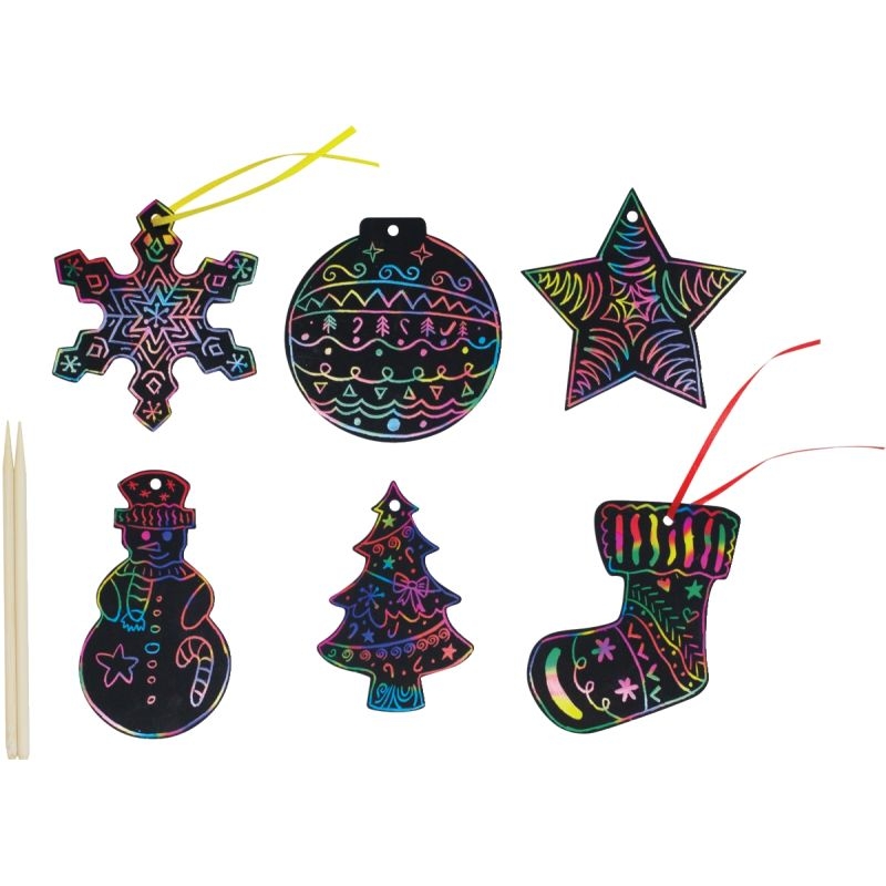 Sachet de 60 formes Noël à gratter