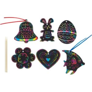 Sachet de 60 formes printemps à gratter