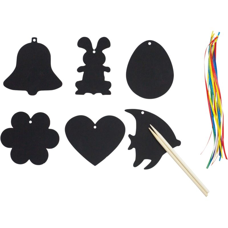 Sachet de 60 formes printemps à gratter