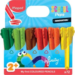 Schoolpack de 72 crayons de couleurs Infinity Kidy