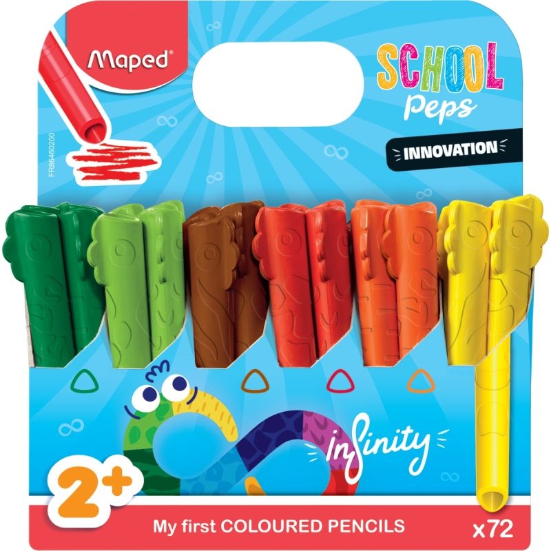 Schoolpack de 72 crayons de couleurs Infinity Kidy