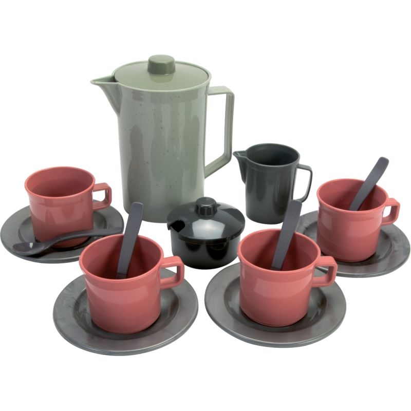 Service à café en plastique recyclé