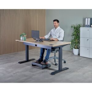 Support ordinateur portable nomade argent