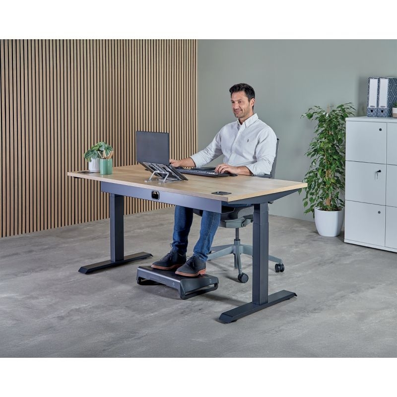 Support ordinateur portable nomade argent