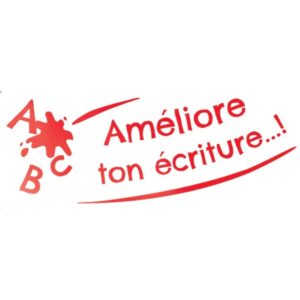 Tampon “Améliore ton écriture” rouge