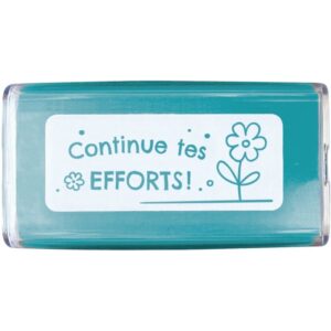 Tampon “Continue tes efforts” bleu