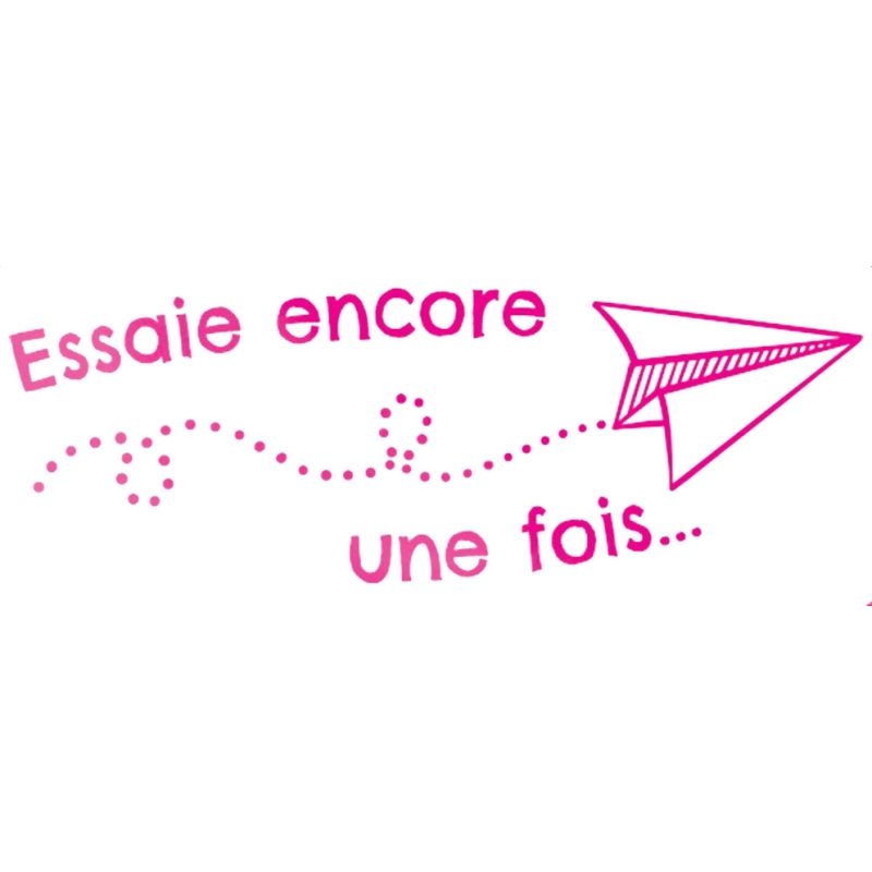 Tampon “Essaie encore une fois” rose
