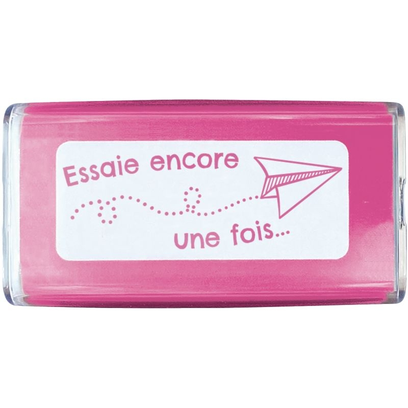 Tampon “Essaie encore une fois” rose