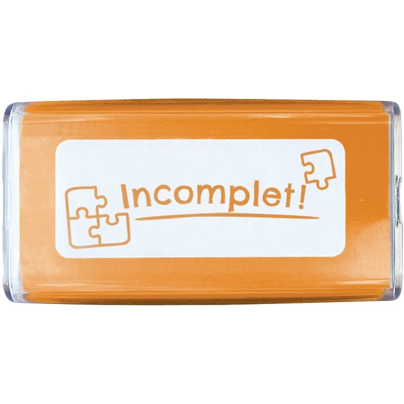 Tampon “Incomplet” orange