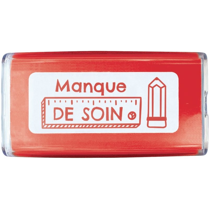 Tampon “Manque de soin” rouge