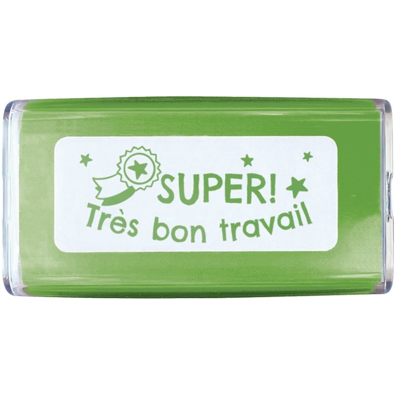 Tampon “Super très bon travail” vert