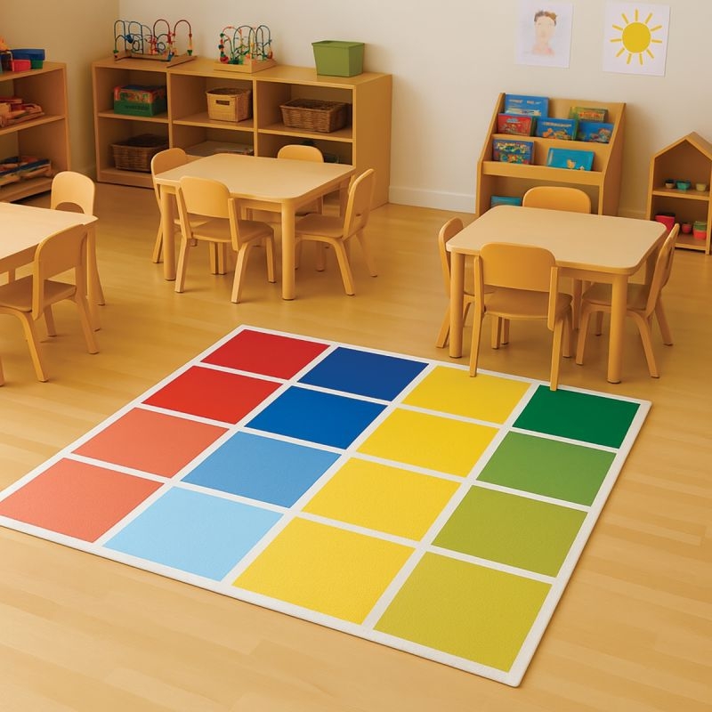 Tapis 180x130cm dégradé de couleurs