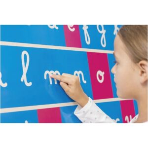 Tracés rugueux muraux, lettres cursives