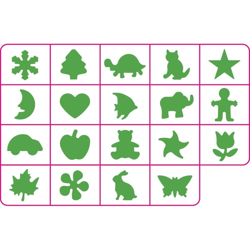 Valisette de 19 perforateurs 15mm assortis