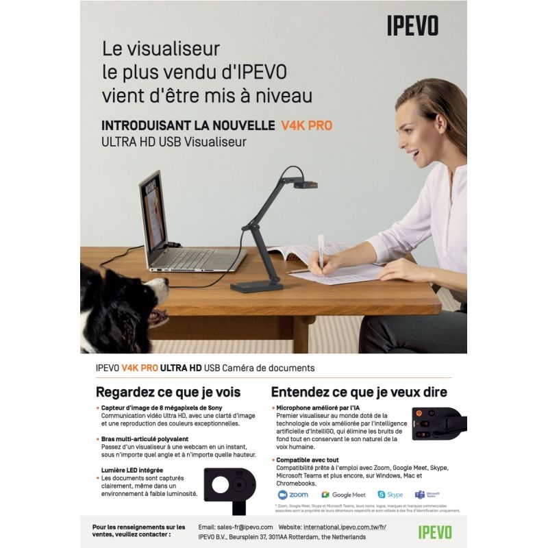 Visualiseur Ipevo V4K Pro 120